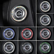 Universal Zinc Alloy Sparkle Ignition Button Cover for Cars