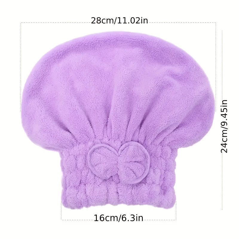 Qizlar va ayollar uchun tez quritish va soch parvarishi uchun 100% polyesterdan tayyorlangan ultra-yumshoq soch sochiq o'ralishi.