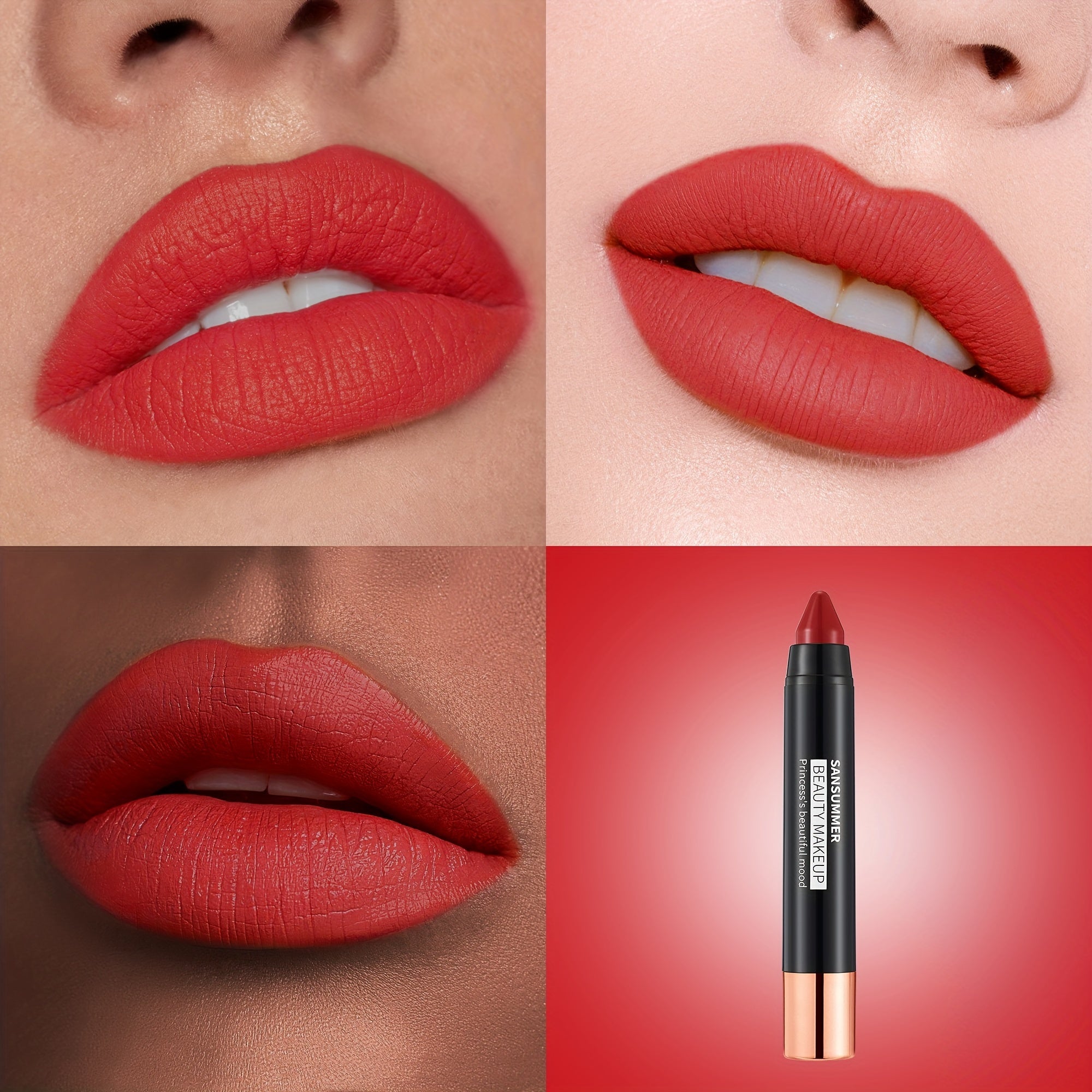 Juego de labiales para mujer, ocho colores, hidratantes y de larga duración