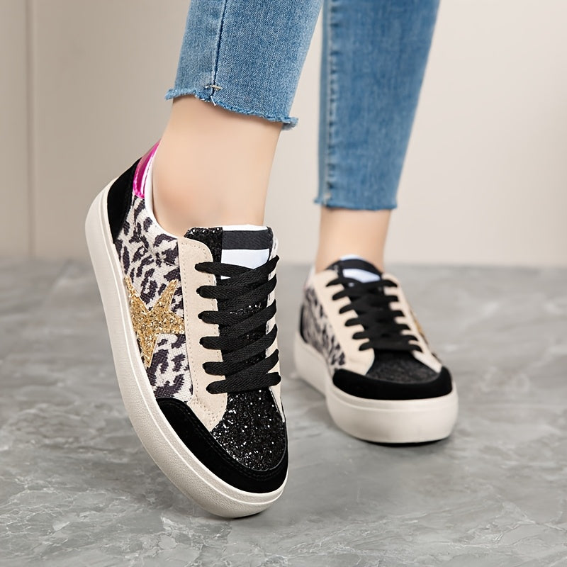 Women’s Casual Sneakers Lightweight Non-Slip Chunky Low Top Shoes