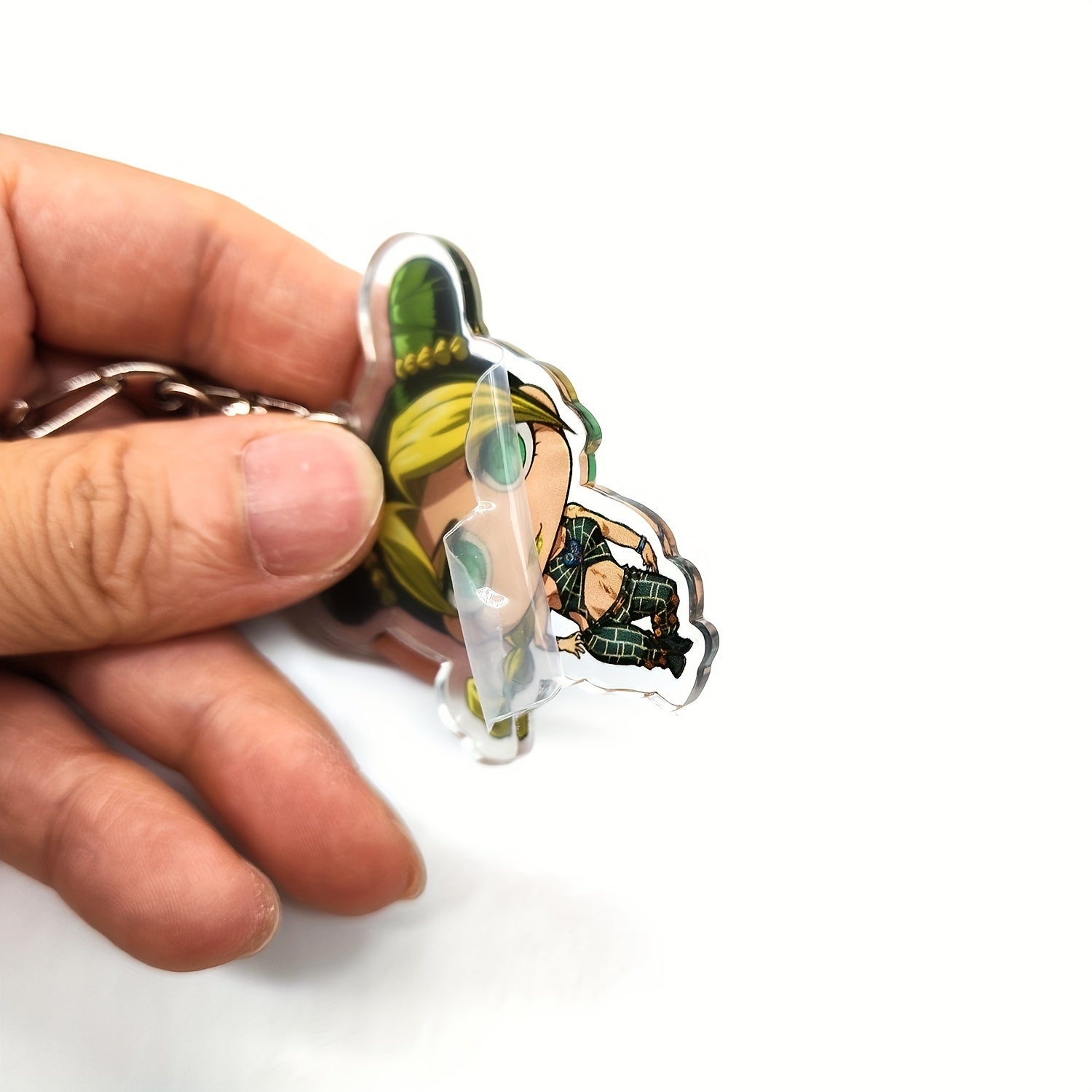 Juego de 8 llaveros de acrílico inspirados en anime, charms para bolsas, llaveros, colgantes, coleccionables