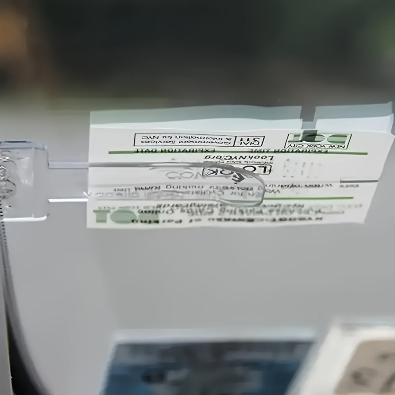 5Pcs Clear Plastic Car Storage Clips Dashboard Organizer for Bills and Receipts