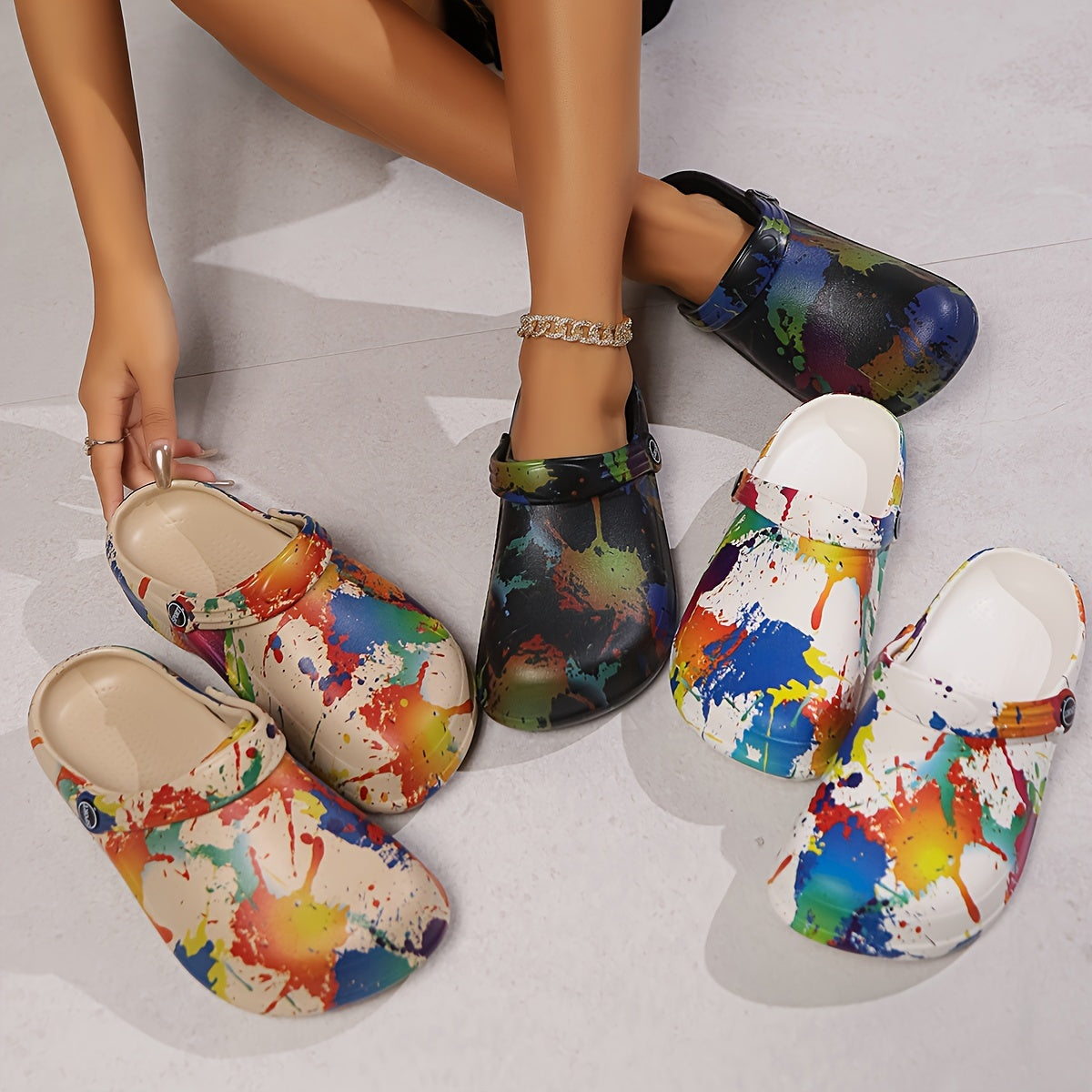 Women's Lightweight EVA Clogs with Breathable Sole for Summer
