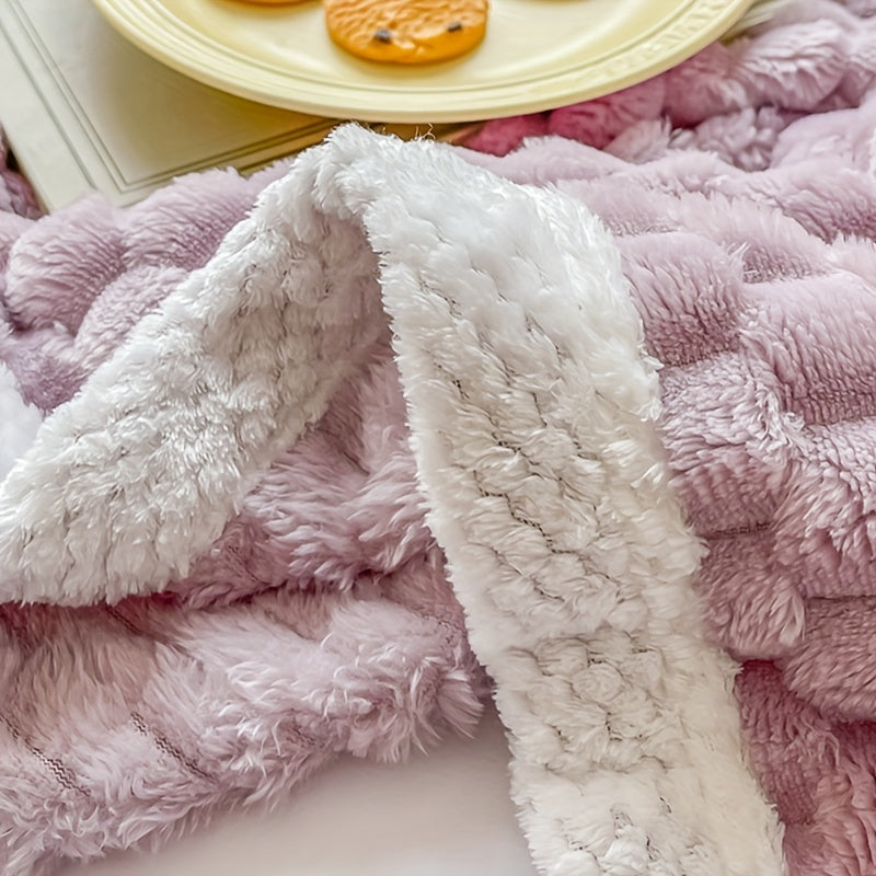 Fleece Blanket for Couch Sofa Bed Camping Travel Cozy Soft Warm Gift