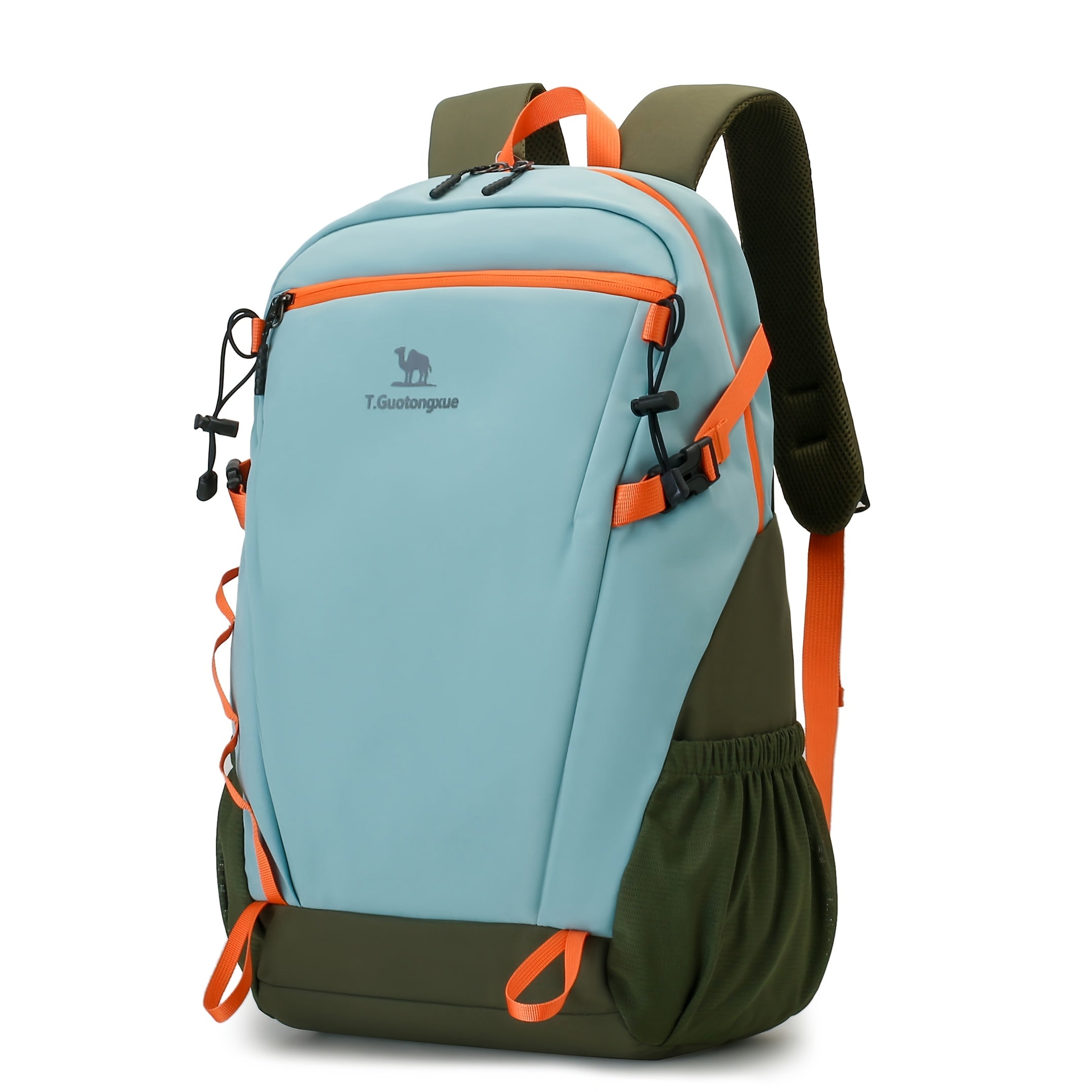 Women's Nylon Checkered Laptop Backpack for Outdoor Hiking and Travel