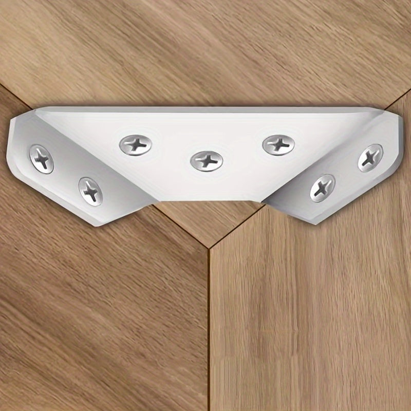 20pcs Stainless Steel Corner Braces 90° Support for Cabinets Furniture Waterproof