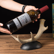 European-Style Antlers Wine Holder Decorative Red Wine Bottle Display