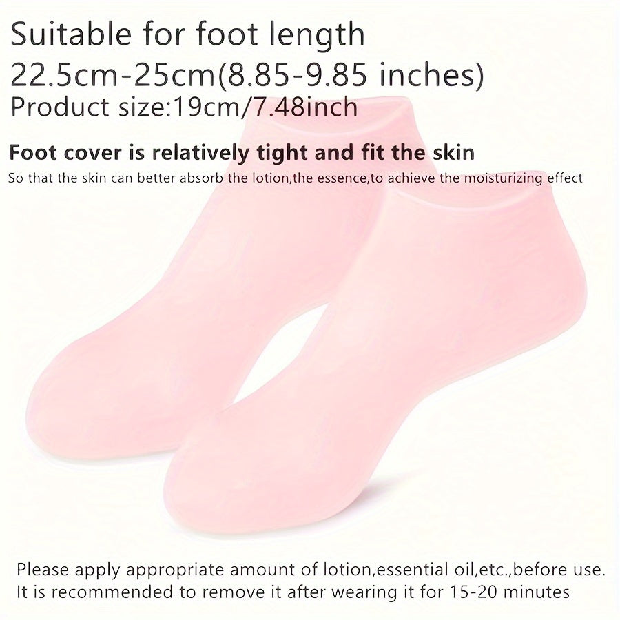 Silicone Gloves and Socks Unscented Moisturizing Hand and Foot Care Set
