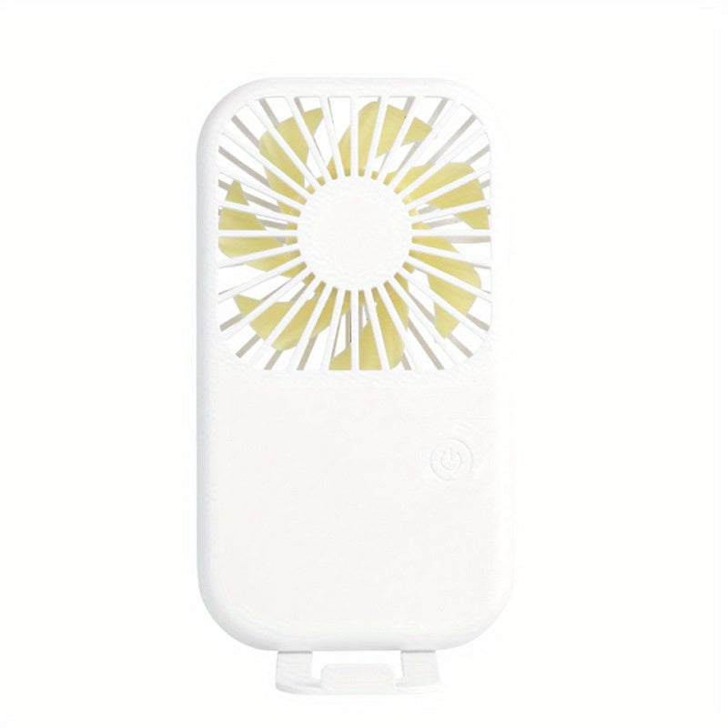 Mini Handheld Fan with Adjustable Speeds USB Rechargeable Portable Fan for Travel Office Car