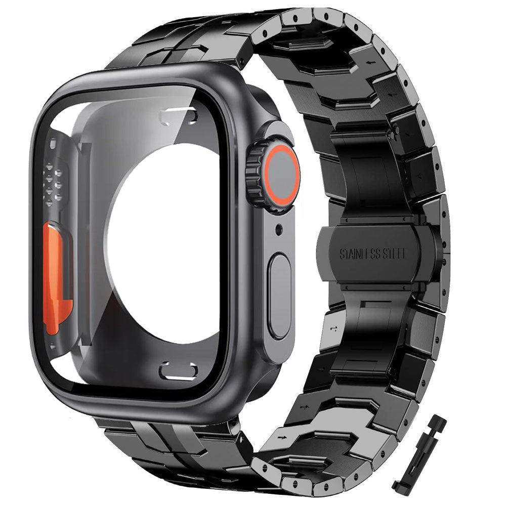 Gold-Plated Stainless Steel Watch Band for Apple Watch Series 10 9 8 7 6 5 4 Ultra SE 42mm 44mm 45mm 46mm 49mm