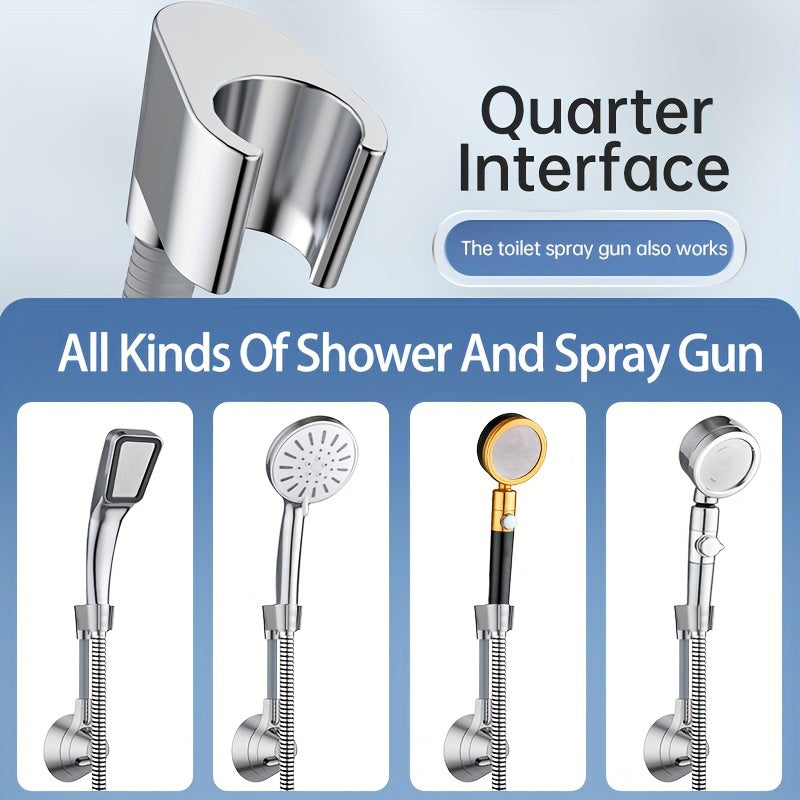 Moslashuvchan devorga o'rnatiladigan dush boshligi tutgichi, teshiksiz dizayn, hammom aksessuari