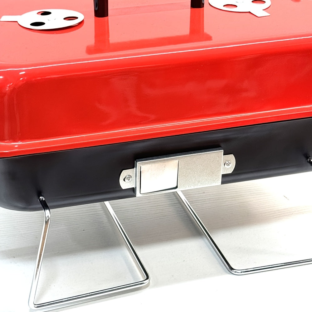 Compact tabletop charcoal grill no electricity required for backyard camping picnics beach outings