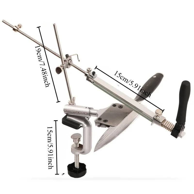 Barqaror pichoq uchun olmosni qirqish tizimi, sozlanadigan burchakli maydalagich bilan, kafe va restoranlar uchun mos.