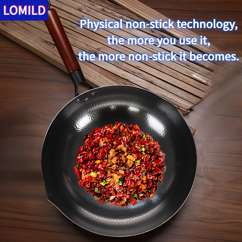 LOMILD - Универсальная антипригарная сковорода для жарки в домашних условиях с узором в виде рыбьей чешуи, подходящая для индукционных плит. Идеальна для различных методов приготовления и отлично подходит в качестве подарка.