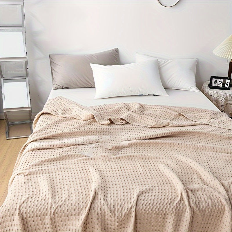 Paxta Gazli Yostiq Waffle Usulida Ko'p Maqsadli Yotoq Choyi Yozgi Sovutuvchi Yostiq