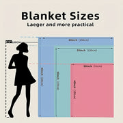 Christmas Holiday Throw Blanket Flannel Fleece Santa Reindeer Digital Print