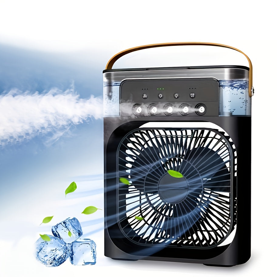 Portable USB Cooling Fan with Adjustable Speeds for Desktop and Outdoor Use