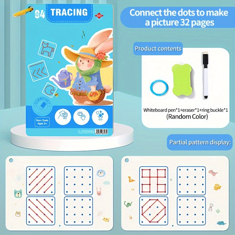 Многоразовый набор копировальных тетрадей для практики магии для тренировки контроля ручки и рисовальных упражнений.