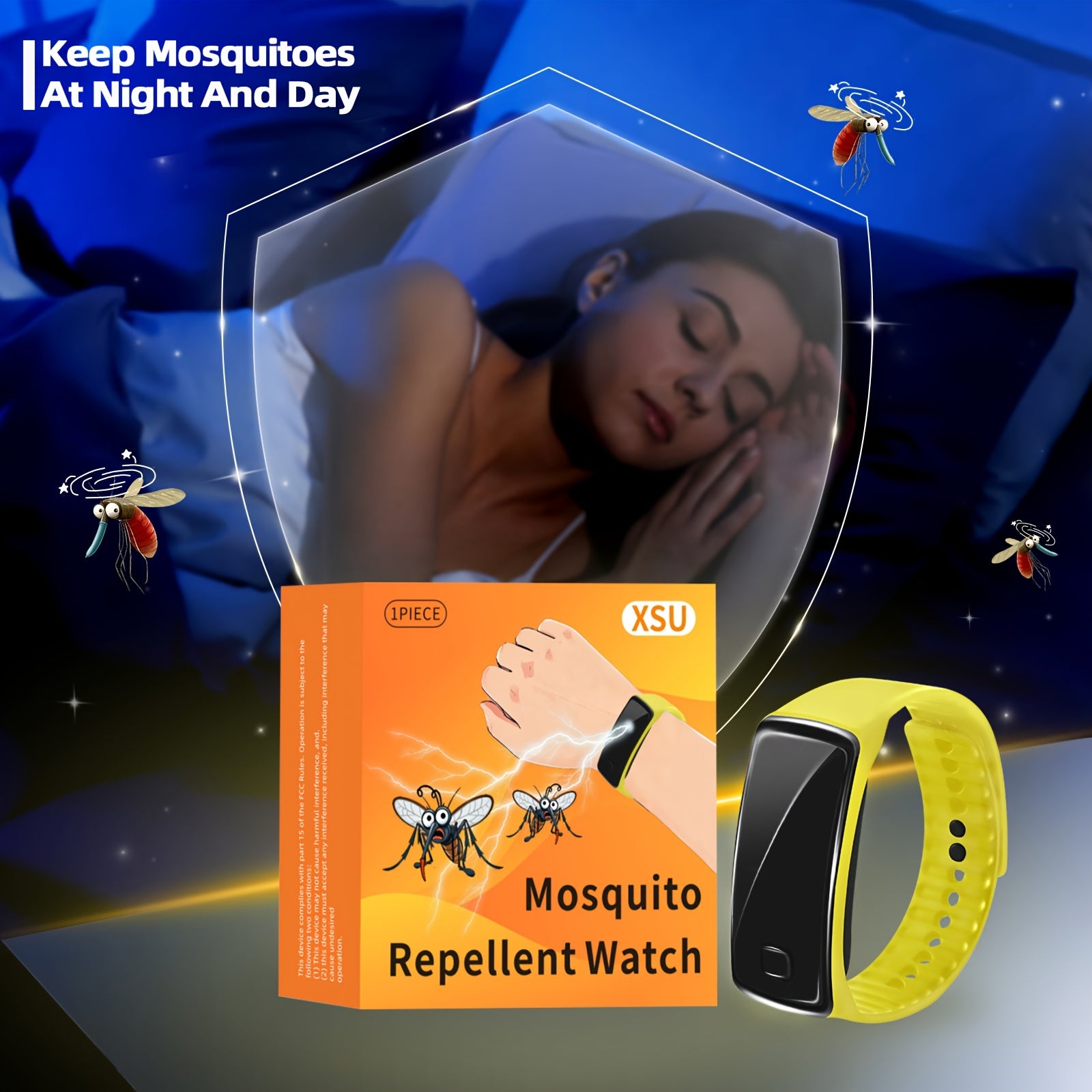 Mosquito Repellent Wristband Silicone Insect Protection Band for Men Women Outdoor