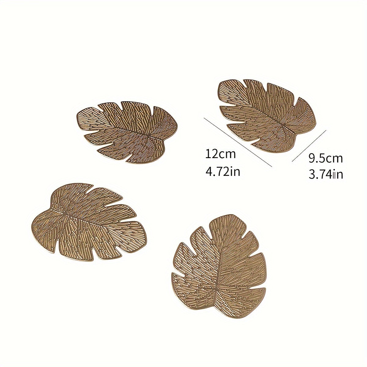 Posavasos de PVC resistentes al calor para mesas de la serie Golden, antideslizantes, set de 6