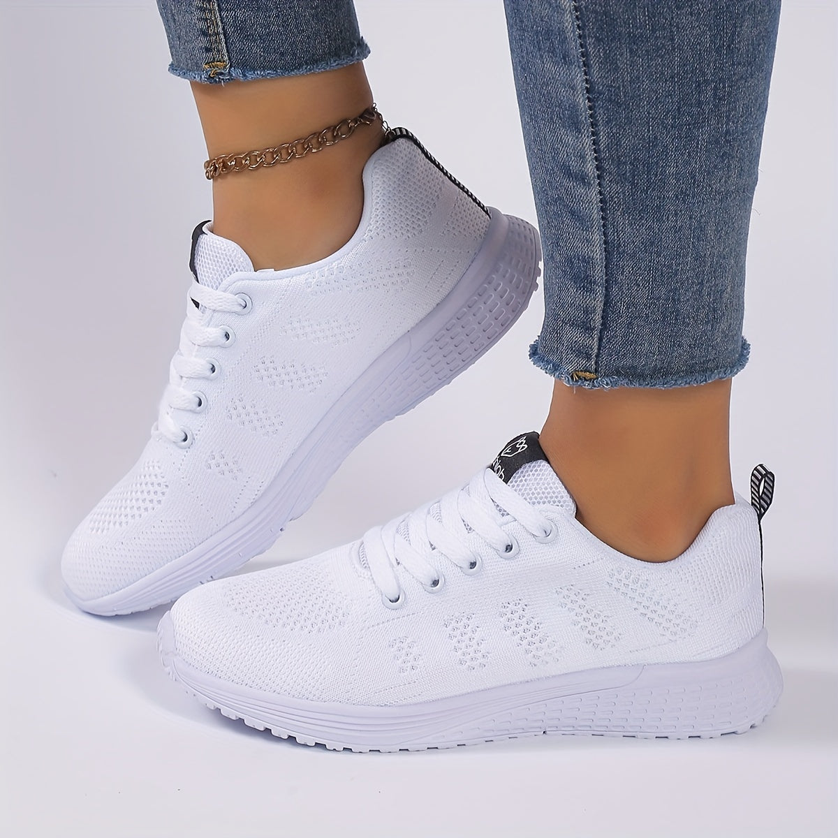 Zapatillas de plataforma transpirables para mujer, negras con rayas rosas, zapatillas ligeras para correr