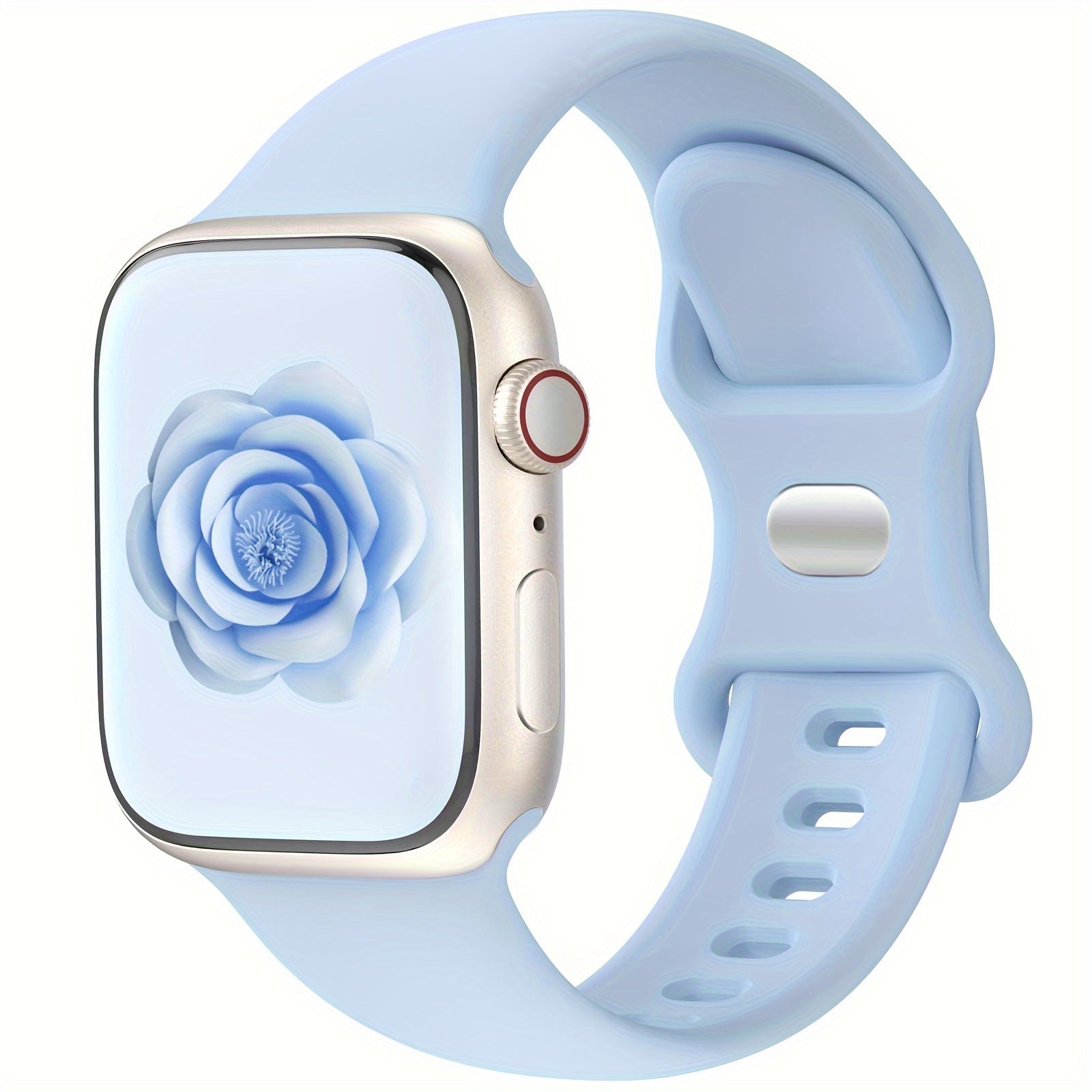 Set of Sports Silicone Wristbands for Apple Watch 38mm-49mm Compatible with Series 9 to 1 SE Men Women