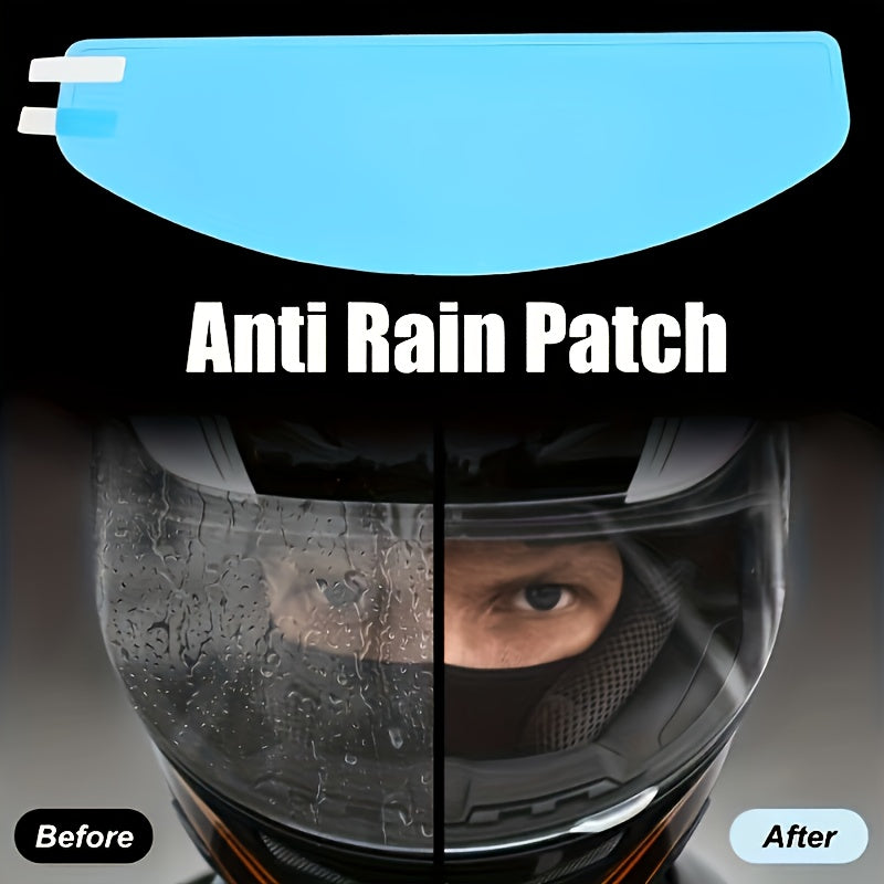Unisex Motorcycle Helmet Rainproof Anti-Fog Film Waterproof Lens Patch