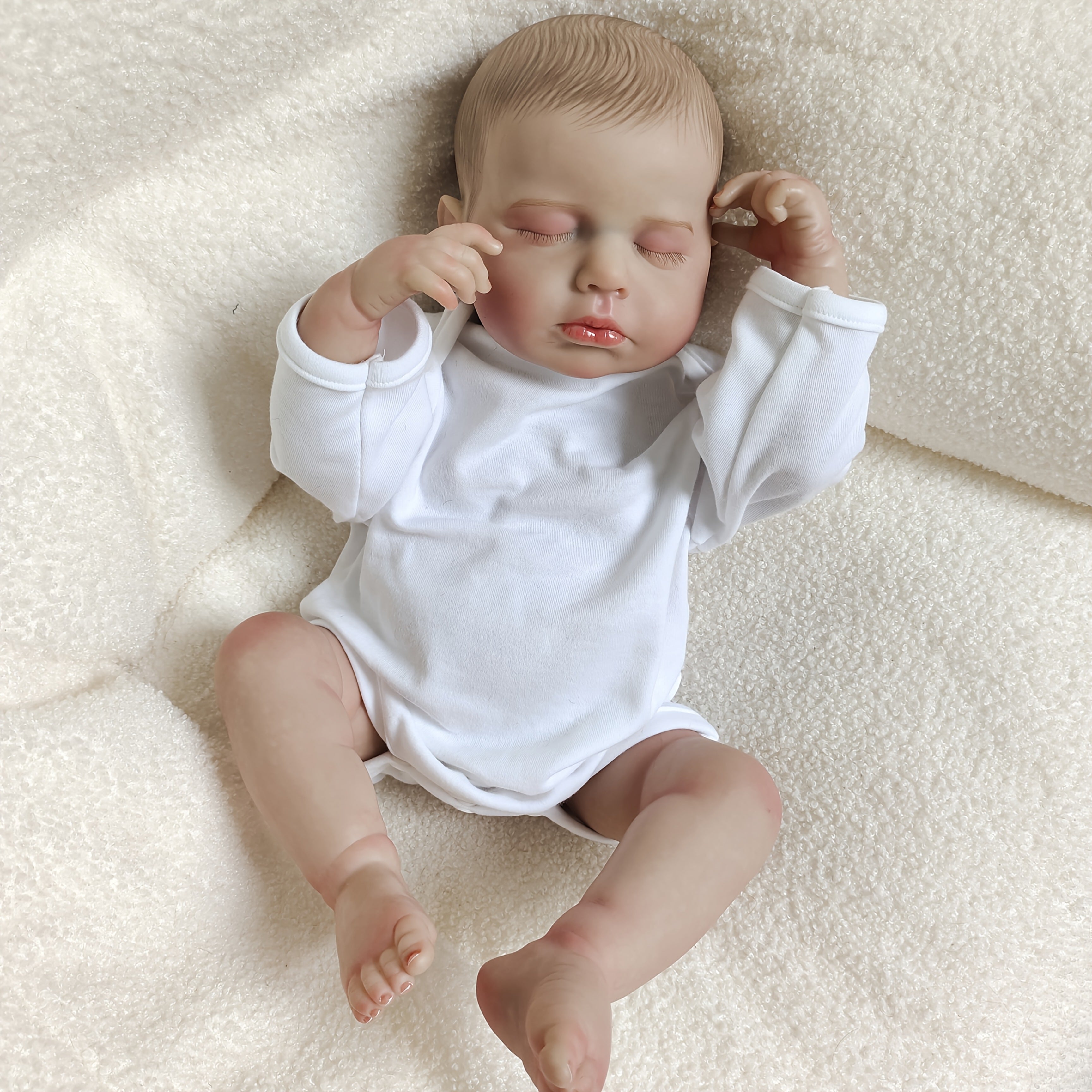 Кукла из винила 19 дюймов с ручной росписью головы и тканевым телом для демонстрации и коллекционирования