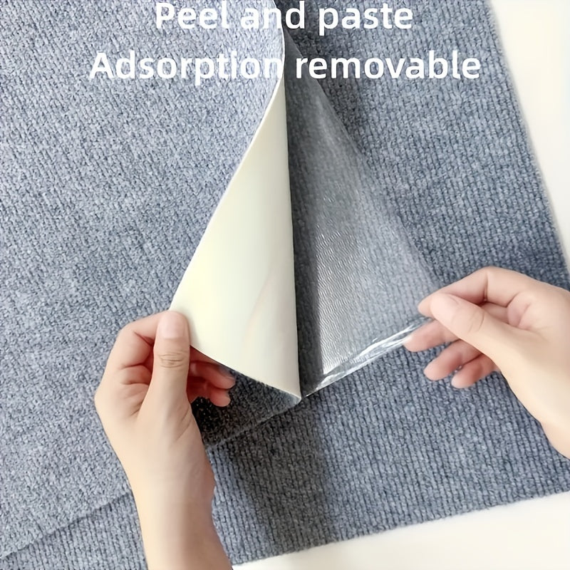 Non-Slip Adhesive Carpet Roll 40.64cm x 200.66cm for Stairs Hallways Office Bedroom