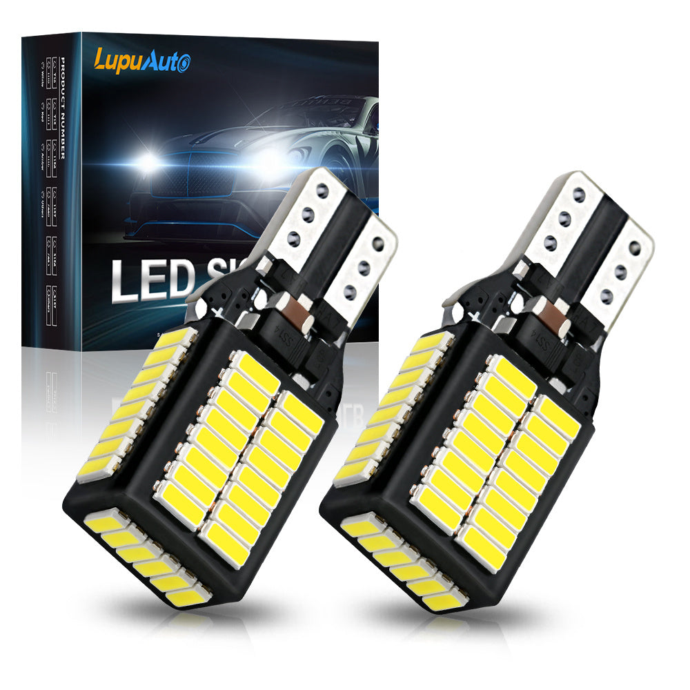 LED Reverse Lights 2 Pack White T15 921 902 904 906 579 4014 Bulbs