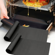 Non-Stick BBQ Grill Mats Set of 3 High-Temperature Reusable Teflon Baking Sheets