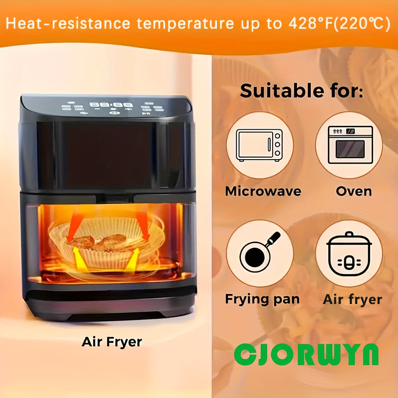 100pcs Non-Stick Round Parchment Paper Liners for Air Fryer Baking Roasting