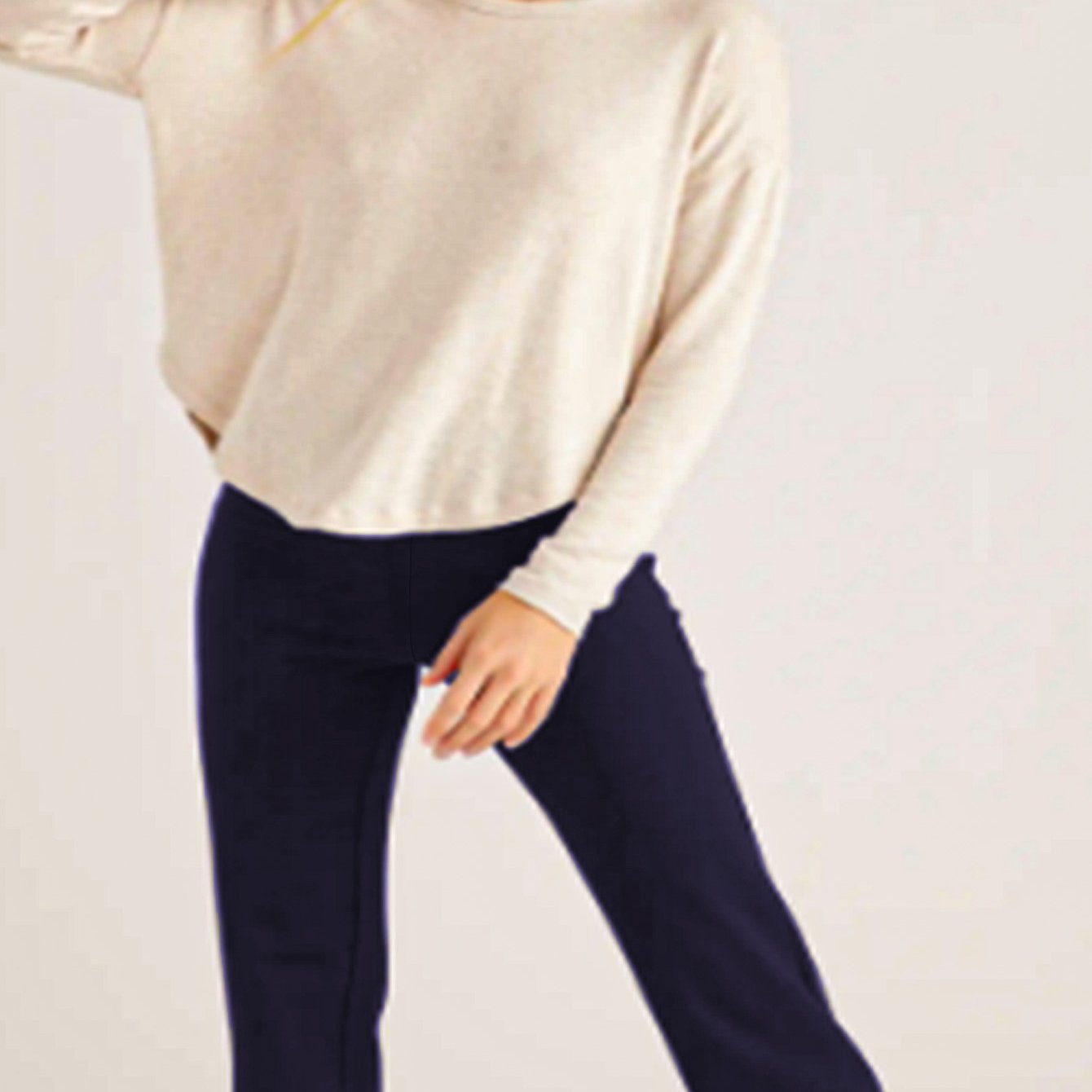 Plus Size Elastic Straight Leg Pants Womens Plus Size Cotton Casual Trousers