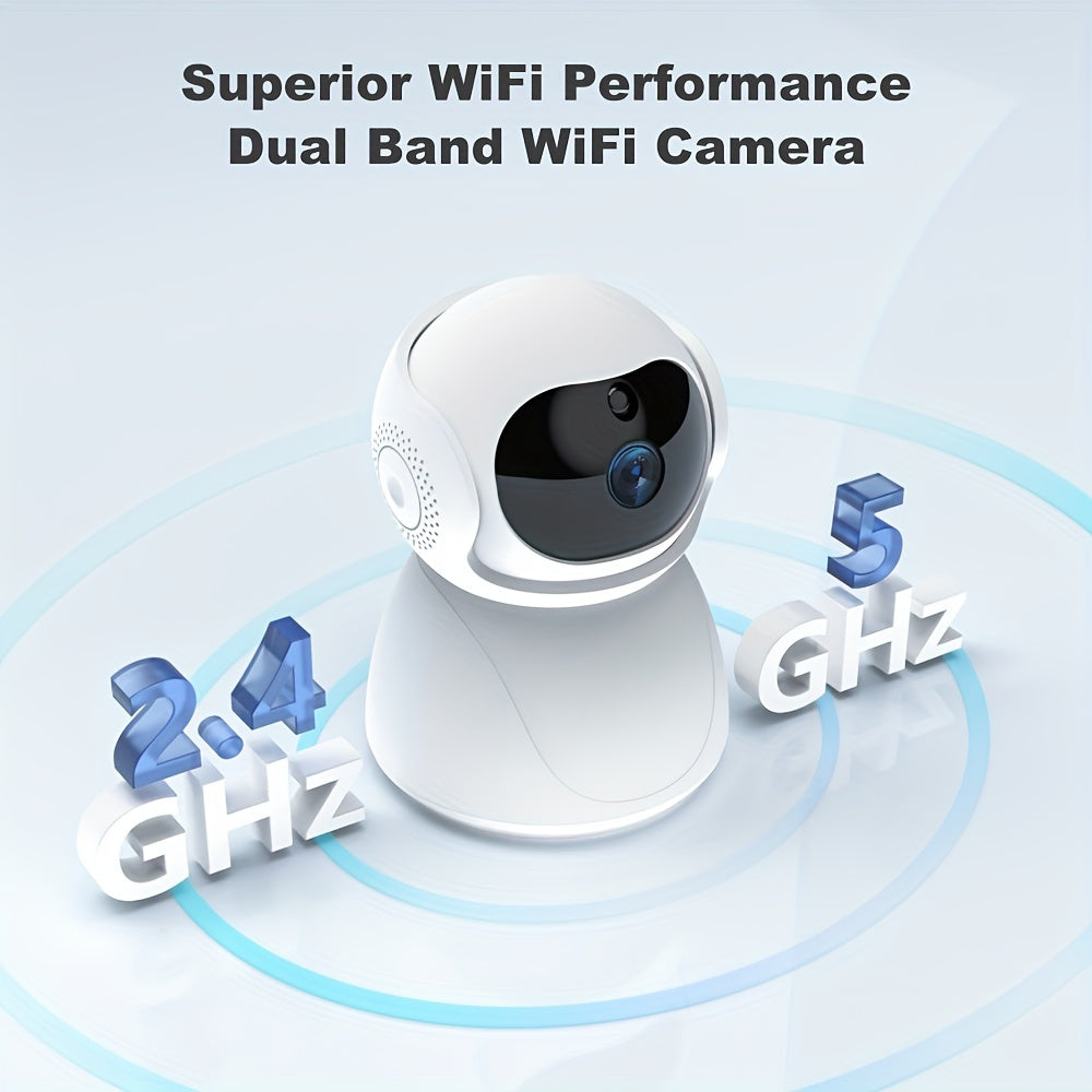 Indoor Security Camera 1080P HD Night Vision Two-Way Audio WiFi Tracking