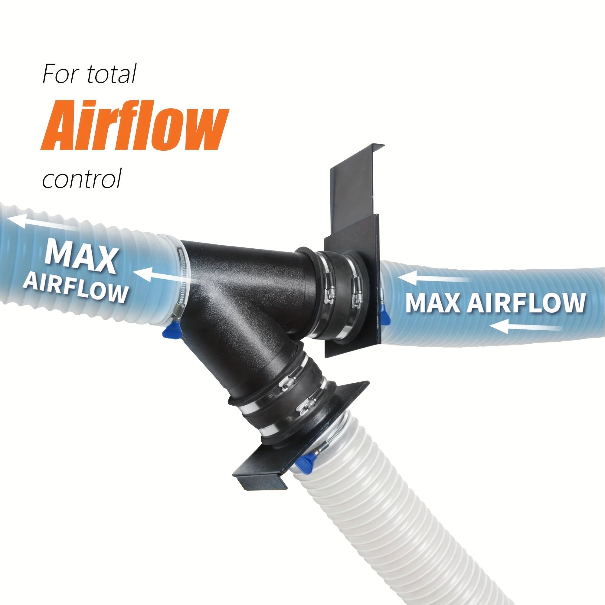 10.16cm Manual Dust Collection Blast Gate Sliding Gate Control No Electricity Needed