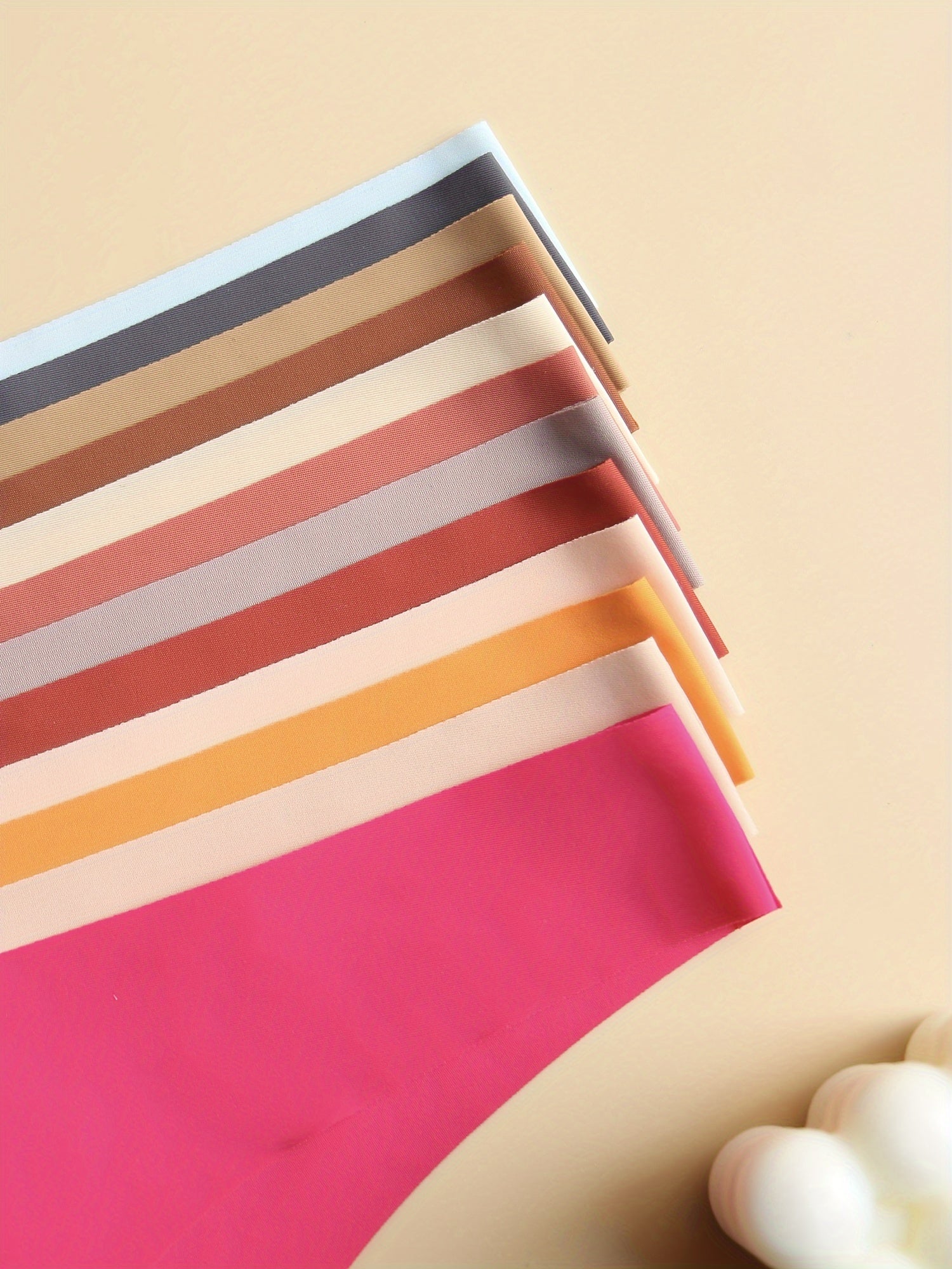 12 Pcs Women's Seamless Low Waist Thongs Hipster Lingerie Solid Color