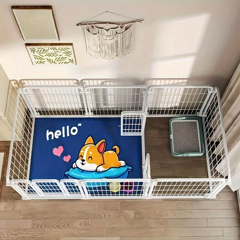 Metal Dog Cage for Small to Medium Breeds Indoor Outdoor Spacious Pet Enclosure