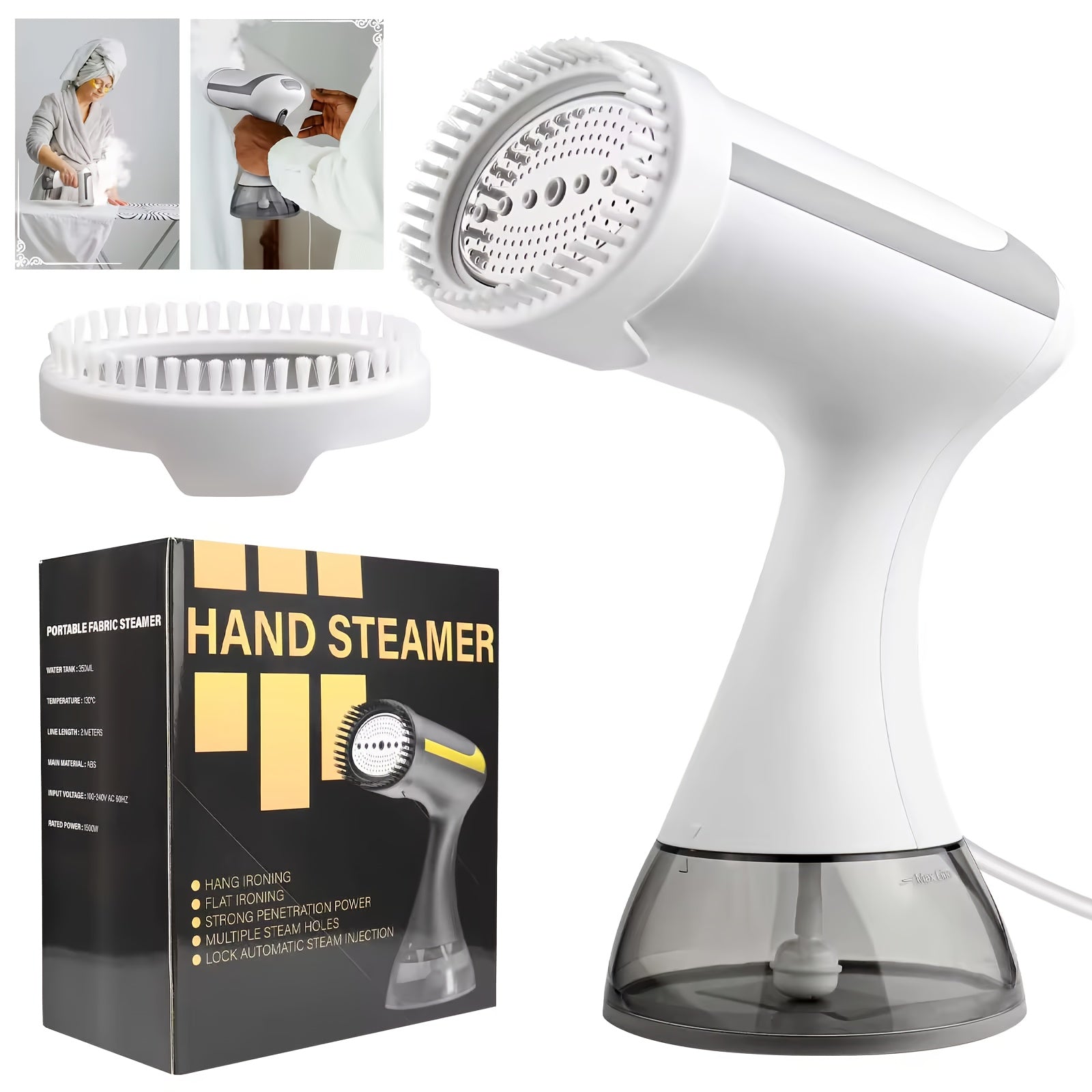 Portable Handheld Garment Steamer – Quick Wrinkle Remover 300ml Travel & Home