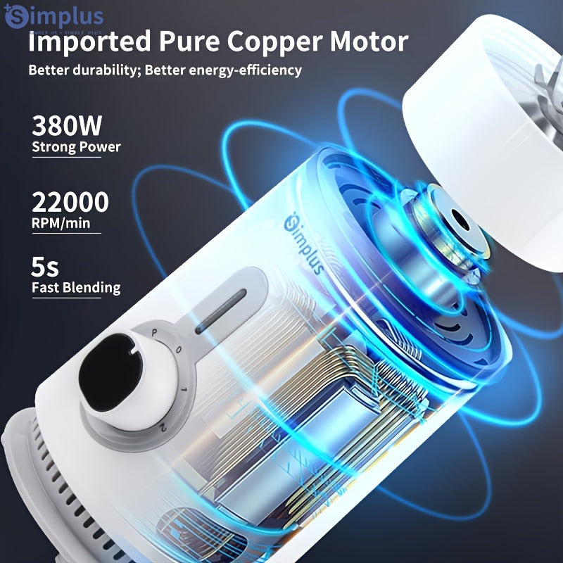 Electric Blender 3-in-1 High Power 380W Stainless Steel Blades 3 Cups Kitchen Use