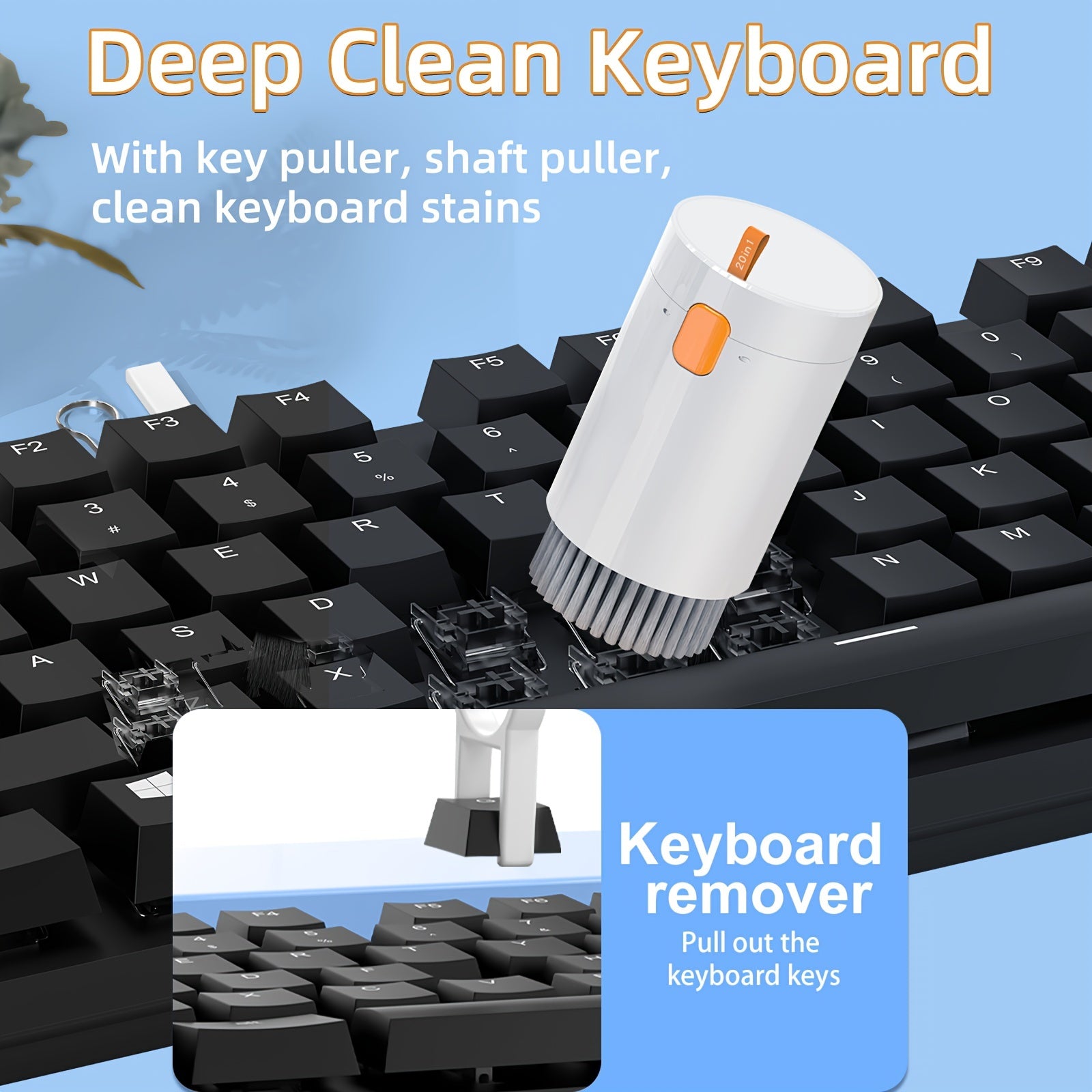 Plastic Dust Remover and Cleaner Kit for Keyboards Electronics and Mobile Phones