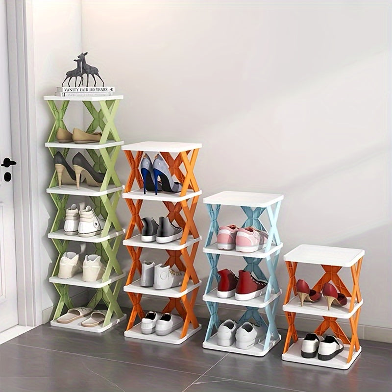 Multi-Layer Foldable Shoe Rack with Space-Saving Design for Any Room
