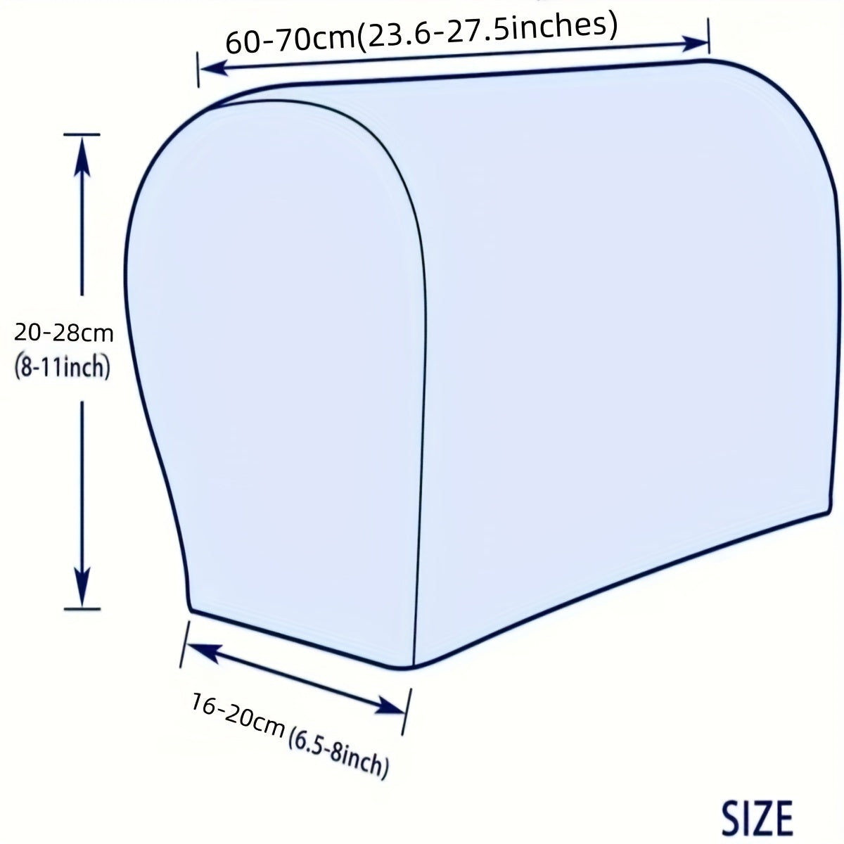 2-Piece Soft Jacquard Sofa Armrest Slipcover Protects and Enhances Furniture