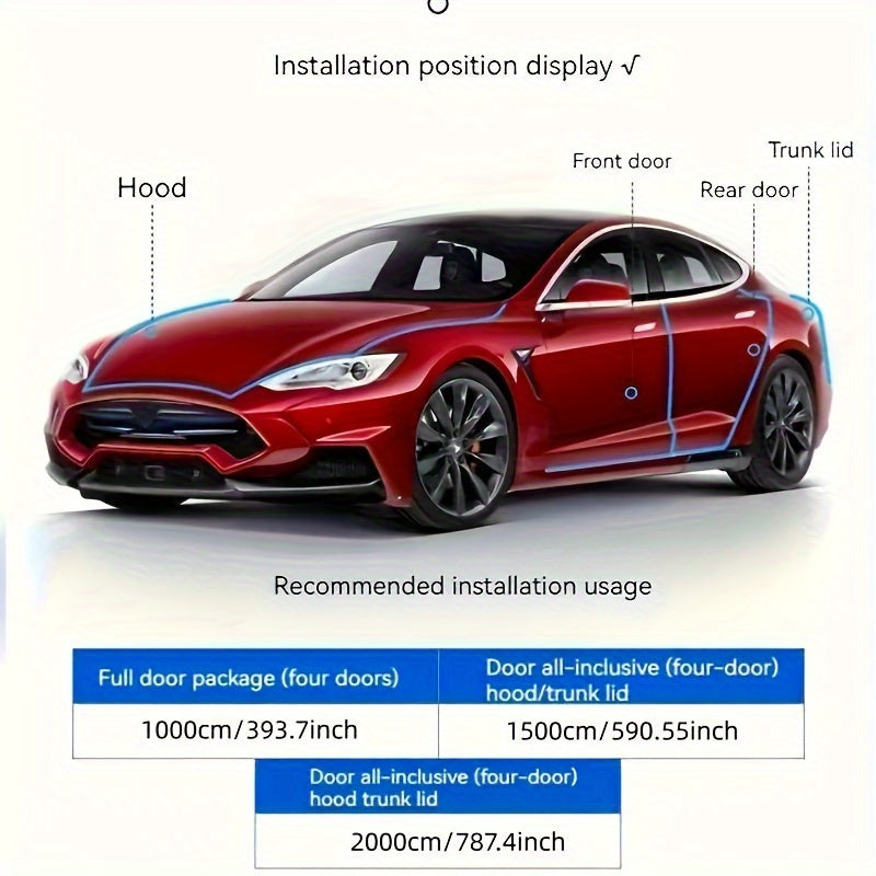 5m Car Door Chrome Decoration Strip with Rolled Design Scratch Protection Rear Bumper Guard