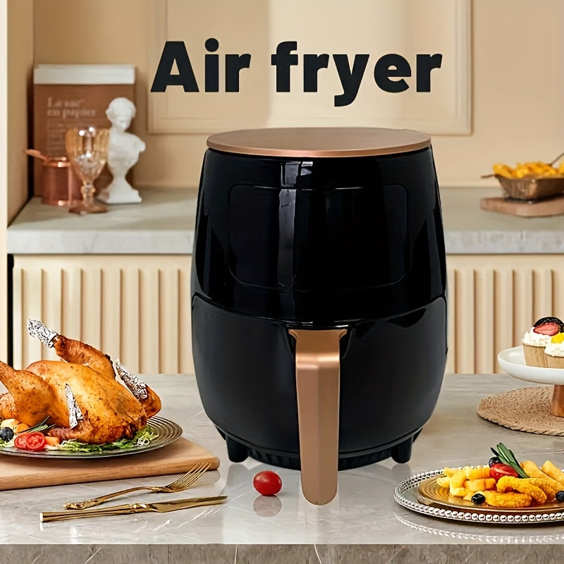 Freidora de aire de gran capacidad de 4.5L, sin humos, control táctil, cocina sin aceite