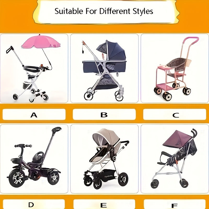 Summer Stroller Sunshade Umbrella with Sunscreen and UV Protection for Outdoor Use