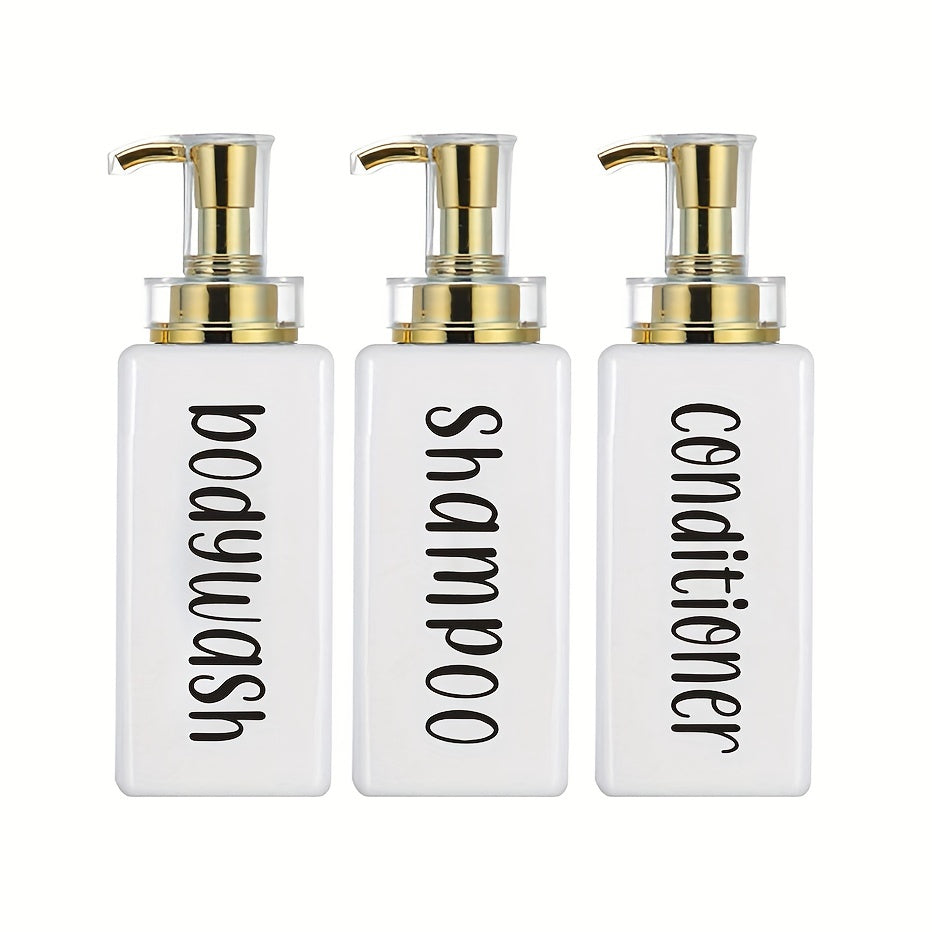 Dispensador de baño de 16 oz para jabón líquido, recipiente para loción, ideal para productos de baño