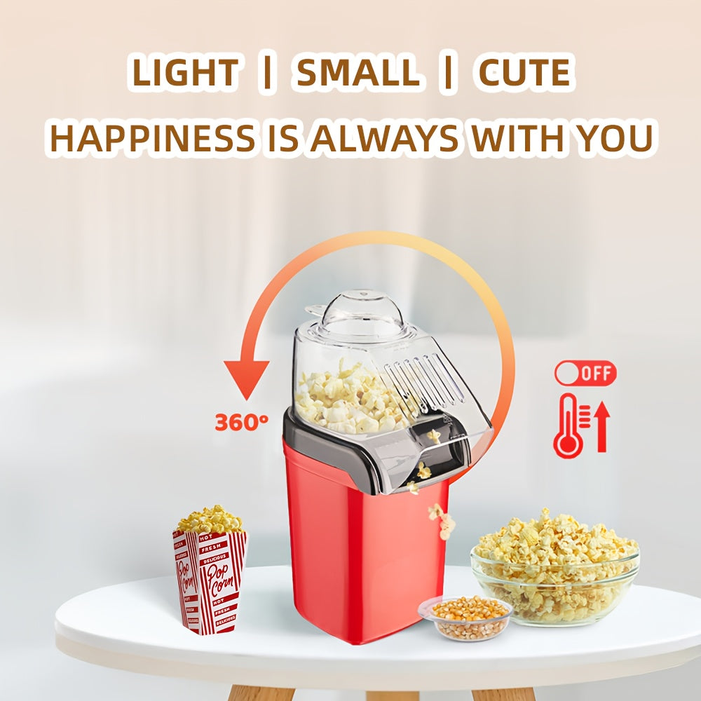 Uy uchun Mini Popkorn Mashinasi, to'liq avtomatik va elektr issiq havo bilan. Bolalar uchun juda yaxshi.