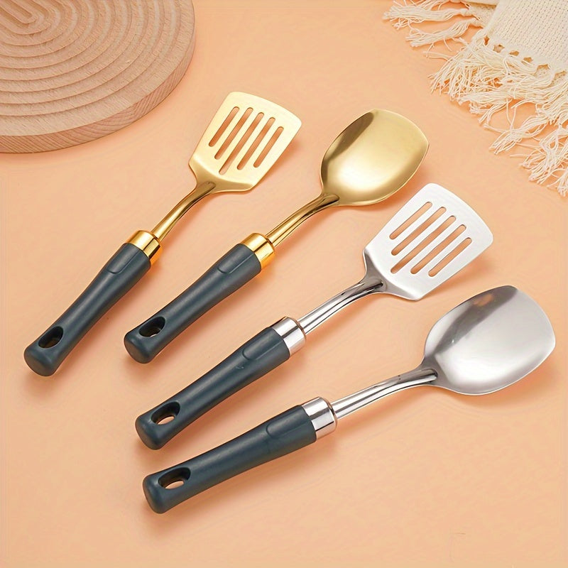 Stainless Steel Cooking Tools Set Non-Stick Heat-Resistant Kitchen Utensils