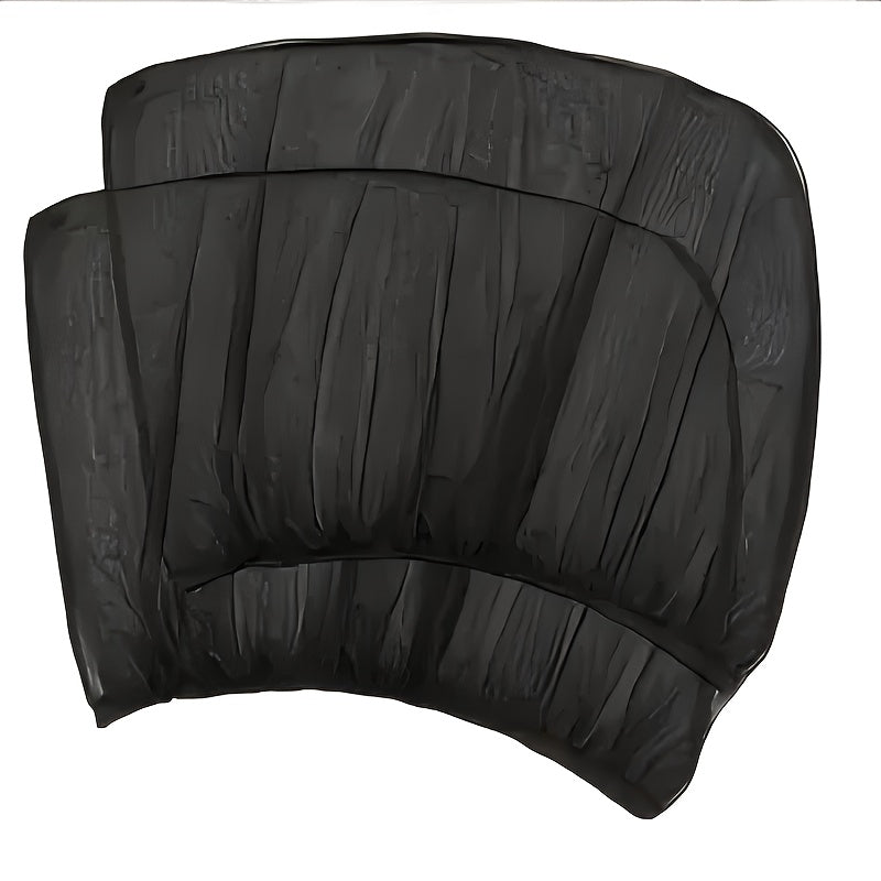 2/4 dona Avtomobil oynasi pardasi qora polyester maxfiylik quyosh nuri himoyasi old va orqa