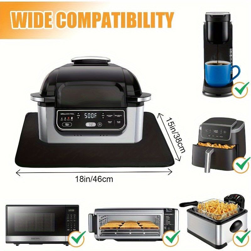 Ko'p funksiyali oshxona matosi, havo fritözlari, chuqur fritözlar va pechlar uchun issiqqa chidamli - kvartsa ish stolini himoya qiladi, ilg'or sintetik tolalar texnologiyasi bilan tayyorlangan, uyda pishirish uchun zaruriy aksessuar.